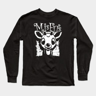 Misfits of Christmas Town: Rudolph the Red-Nosed Reindeer (white print) Long Sleeve T-Shirt